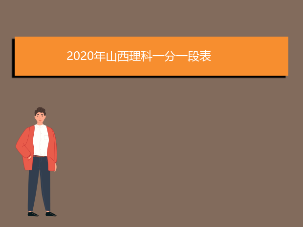 2020年山西理科一分一段表