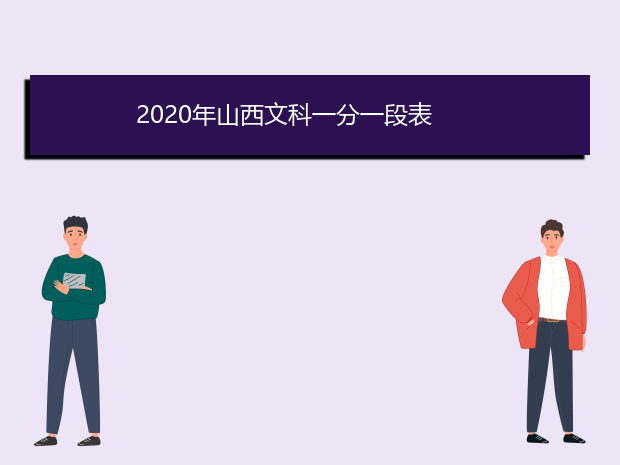 2020年山西文科一分一段表