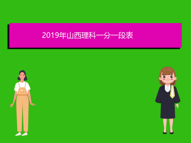 2019年山西理科一分一段表